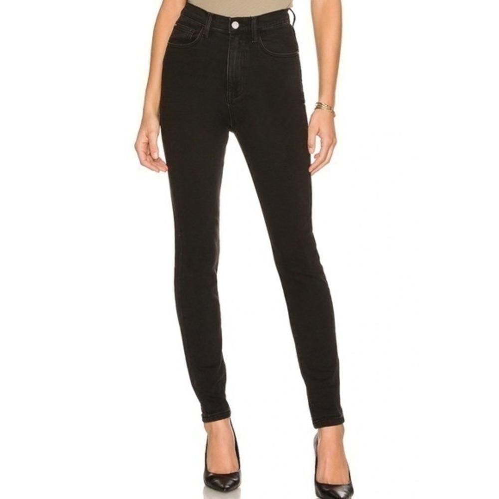 WEWOREWHAT High Rise Skinny in Jet Black